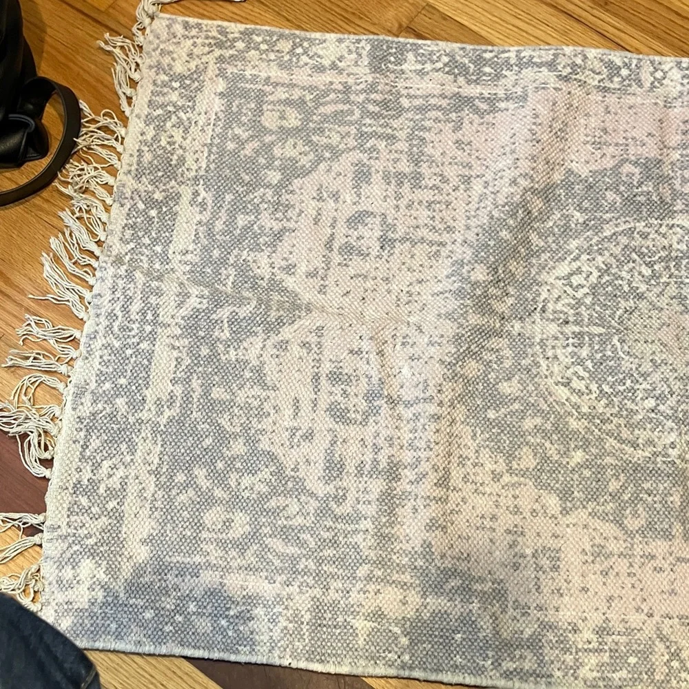 Not Rated Gray and Cream Door Mat